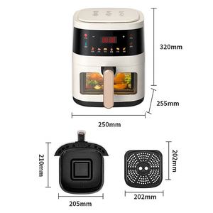 Petits appareils électroménagers en gros Four grille-pain intelligent <span class=keywords><strong>Friteuse</strong></span> à air visible 5,5 l Poêle à frire électrique - Product Image 6