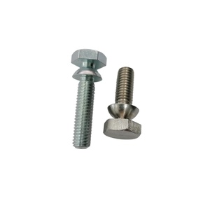 Hex Head <b>Screw</b> Metric Standard Thread Zinc Plated 304 Stainless Steel Class 8.8 - Product Image 2