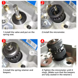 صمام صمّام قياس ميكرومتر ارتفاع الربيع صمام قياس ارتفاع الربيع الفرجار الأسود يغطي معظم V8s - Product Image 6