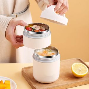 Boîte à lunch thermique sous vide en acier inoxydable avec sac isotherme, récipients pour soupe, boîte bento pour enfants et adultes - Product Image 5