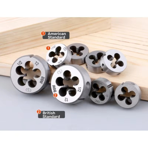 Herramienta de troquel de rosca Unef 1/2 1/4 3/8 5/16 4 #6 #8 #10 #1/8 3/16 5/32 UNC & BSW Hand Tap Round Die Cut Screw Die Machine Plug Tap Tool - Product Image 3