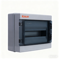 Boîte de distribution d'alimentation étanche en plastique ABS KORLEN KNHA IP66/IP65 avec disjoncteur, portable et pratique, Zhejiang