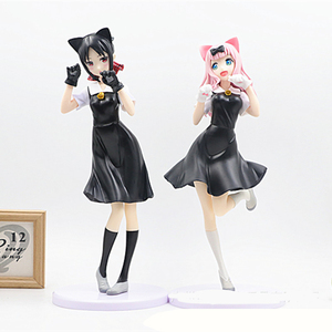 2 unids/set Kaguya-sama: Love Is War Shinomiya Kaguya <span class=keywords><strong>Fujiwara</strong></span> <span class=keywords><strong>Chika</strong></span> personaje de dibujos animados modelo juguete Anime PVC figura - Product Image 6