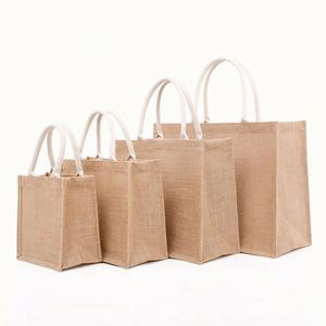 Design Promoting Eco-friendly Large-sized Women's Laminated Jute Beach Bags Jute Shopping Bags and Reusable Jute Bags - Product Image 3