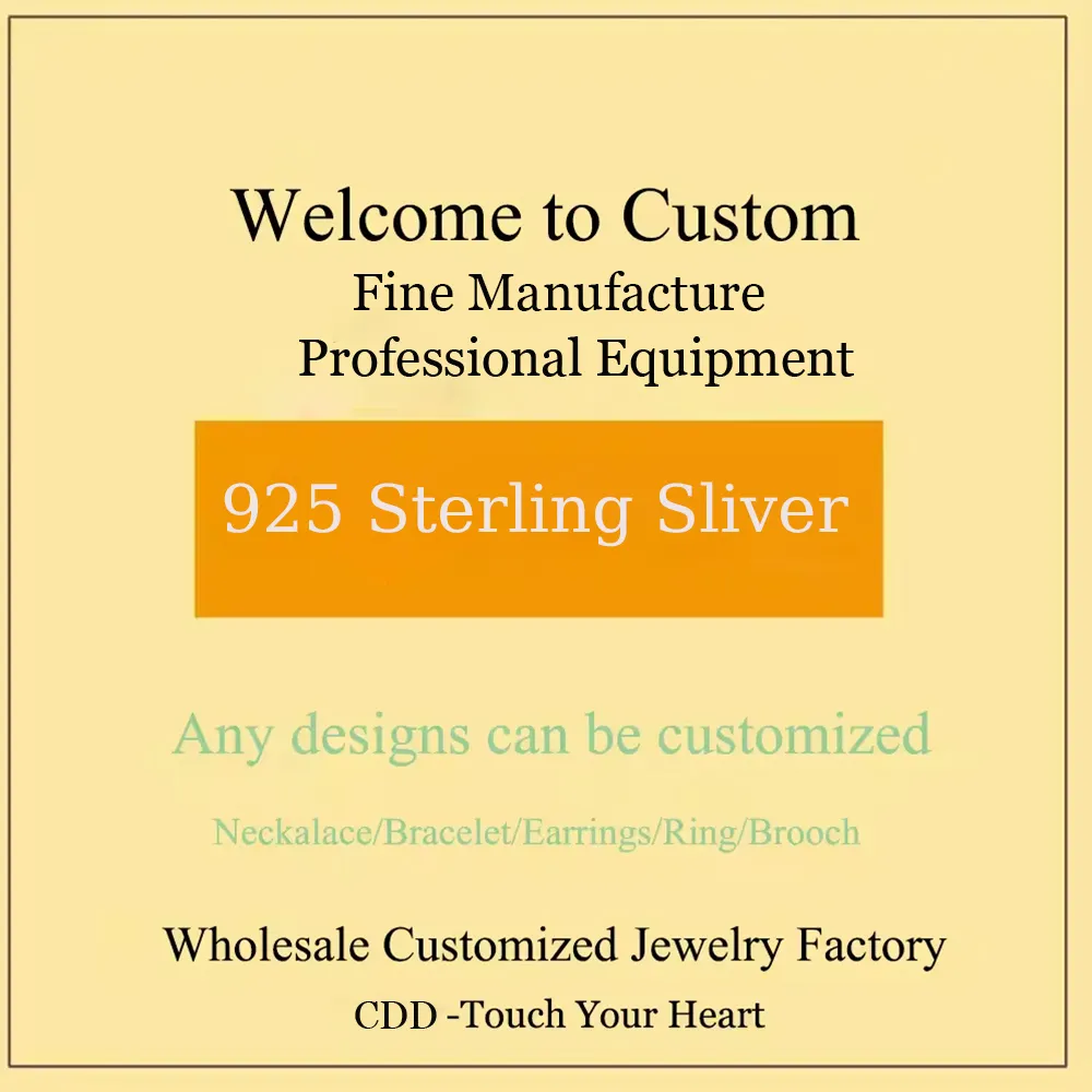 CDD OEM ODM đồ trang sức mỹ nhà máy chất lượng cao Sterling bạc tùy chỉnh vòng cổ bông tai vòng đeo tay Vòng trang sức