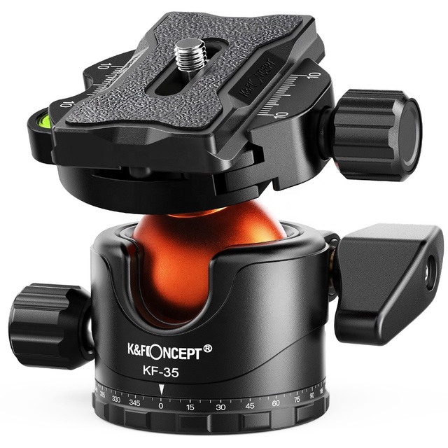 K&F Concept KF-35 Quick Release 1/4'' Mini Tripod Ball Head Tripod Ball Head Attachment