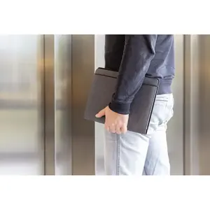 Cartella A4 in pelle riciclata, merchandising sostenibile - Product Image 1