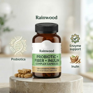 Probiotiques avec <span class=keywords><strong>inuline</strong></span> et fibres en capsules pour la digestion et le bien-être systémique, capsules végétales - Product Image 1