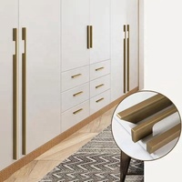 Poignée d'armoire longue en aluminium Offre Spéciale poignées et boutons d'armoire en laiton antique
