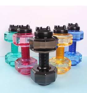 Ağırlık plakası taşınabilir spor salonu Fitness dambıl su dolu şişe Bottle su şişesi dambıl - Product Image 6