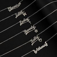 Collier personnalisé en acier inoxydable, design classique, collier de haute qualité avec lettres personnalisées pour femmes et hommes