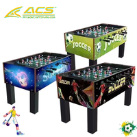 Machine d'arcade simulateur de sport en bois d'intérieur ACS, jeu de football de table anglais, table de baby-foot à 8 manettes, garantie 1 an
