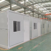 Contenedor Plegable Prefabricado de 20 pies, Contenedor de Acero Portátil Impermeable, Listo para Habitar, Fácil de Montar, para Vivienda