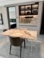 Slab Batu Sinter Besar 1200x2700x6mm, Porselen Mengkilap, Anti Air, Anti Selip, untuk Dinding dan Lantai Luar Ruangan Komersial