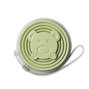 Bouteille d'eau pliante en silicone écologique de 180ml et tasse de voyage avec poignée - Product Image 6