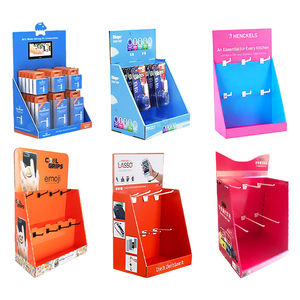 Espositore da banco in cartone personalizzato con ganci per giocattoli, espositore da tavolo in cartone ondulato con supporto appendibile e intestazione stampata - Product Image 3