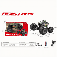 Voiture télécommandée Monster Truck 4CH, jouet RC, voiture d'escalade, série Beast Attack, véhicule tout-terrain Bigfoot pour enfants