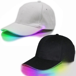 초고휘도 LED 광섬유 야구 모자, 발광 모자, 클럽 파티 힙합 조절형 스포츠 캡 - Product Image 1