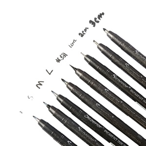Lettering Penne 8 Size Nero <span class=keywords><strong>Penna</strong></span> di Calligrafia Pennello Marcatori Set <span class=keywords><strong>per</strong></span> I Principianti di Scrittura - Product Image 1