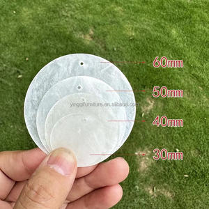 Venta caliente accesorios de boda pieza de <span class=keywords><strong>Mica</strong></span> oblea de concha Natural decoración de boda carillón de viento Cadena de cuentas - Product Image 4