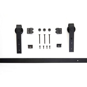 Nhà Sản Xuất Cửa Gỗ Trượt Bằng Gỗ Barn Hệ Thống Nội Thất Trượt Barn Pháp Phòng Ngủ Cửa Phòng Nhà Vệ Sinh Rắn Gỗ Barn Cửa - Product Image 4