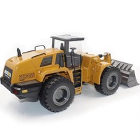 YT HUINA 1583 2.4G Escala 1/14 22CH Bulldozer RC de Metal, 45 Minutos de Juego, Camiones de Construcción RC, Juguetes RTR
