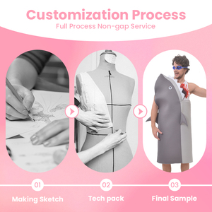 Costume gonflable amusant de requin attaquant, taille personnalisée, approuvé BSCI, pour spectacles sur scène, fêtes sur le thème de la plage, haute qualité, unisexe - Product Image 2