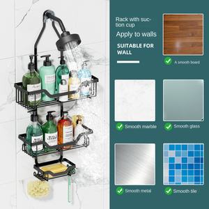 Moderno Organizador de Ducha y Soporte para Cabezal de Ducha, Montaje en Pared Sin Perforaciones, Ecológico para Baño y Cocina - Product Image 5