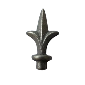 Eisenzaun Zubehör Geformte dekorative Teile Schmiedeeisen Speerspitze & Pfeilspitzen Ornamente für Garten zäune - Product Image 1