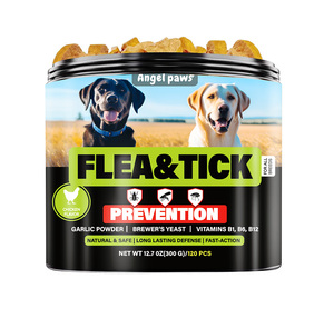 Tabletas Masticables Antipulgas para Mascotas, 120 Unidades, Sabor a Pollo, para Perros y Gatos, Protección Duradera, Gran Venta, en Stock - Product Image 1