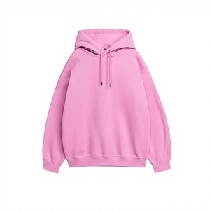 เสื้อฮู้ดโอเวอร์ไซส์สีชมพู Six Trend Sports แบบยูนิเซ็กส์ ผ้าฟลีซเนื้อนุ่ม สีพื้น สำหรับฤดูหนาว ถักทอจากผ้าฝ้าย 100% น้ำหนัก 350 กรัม มีโลโก้ด้านหน้า - Product Image 1