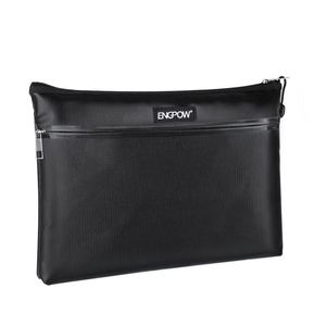 CUSTOM Hot Sale Fireproof <b>Document</b> Storage <b>Bag</b> with Two Pockets and Two Zippers for Home Office or School - Product Image 1