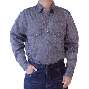 FR baju kerja Industri tahan api pakaian pengelasan tahan api CAT2 pakaian tahan api kaus FR kotak-kotak - Product Image 1