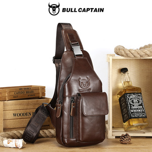 กระเป๋าหนังแท้ BULLCAPTAIN กระเป๋าสะพายข้างลำลองสำหรับผู้ชาย กระเป๋าหนังวัวสะพายไหล่ กระเป๋าธุรกิจสำหรับผู้ชาย - Product Image 1