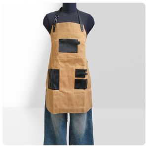 Delantal <span class=keywords><strong>de</strong></span> Cera <span class=keywords><strong>de</strong></span> Aceite Reutilizable, Moderno, con Logotipo Personalizado, para Cafetería, Restaurante, Peluquería, Salón <span class=keywords><strong>de</strong></span> Uñas, Ropa <span class=keywords><strong>de</strong></span> Trabajo para Hombre y Mujer - Product Image 3