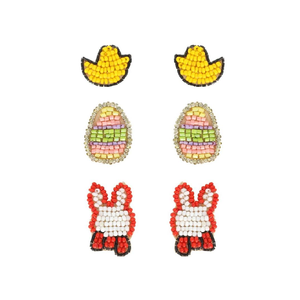 Boucles d'oreilles faites à la main pour femmes, mode, perles multicolores, broderie de perles de rocaille, boucles d'oreilles en provenance d'Inde - Product Image 2