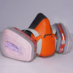 <span class=keywords><strong>Masque</strong></span> à gaz demi-visage certifié CE HG-602+A1, protège contre les vapeurs organiques et les gaz, filtre remplaçable, usine chinoise, service ODM/OEM - Product Image 5