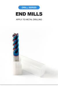 Wholesale High Speed Steel <strong>Carbide</strong> <strong>End</strong> <strong>Mill</strong> Cutters 4 Flutes Square <strong>End</strong> <strong>Mill</strong> Milling Tool Wood <strong>End</strong> <strong>Mills</strong> OEM/ODM Blue Naco - Product Image 2