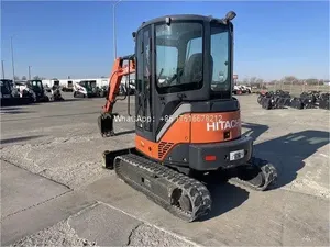 Mini-excavatrice sur chenilles d'occasion 3,5 tonnes Chenilles en caoutchouc Moteur Yanmar Haute puissance de creusement Hitachi ZX35 Certifié EPA CE - Product Image 5