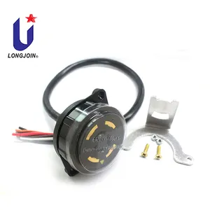 Waterproof Wall Mounted Socket with Cable Connector LONG-JOIN