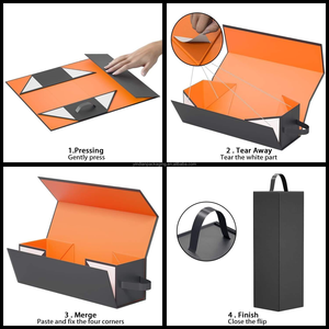 Carpeta de cartón corrugado biodegradable impresa a medida con laminado mate, materiales reciclados para suéteres, pelucas, ropa, productos de panadería y dulces - Product Image 6