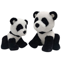 Usine personnalisée nouveau design de haute qualité 7 pouces super mignon assis panda doux peluche jouets enfants cadeau
