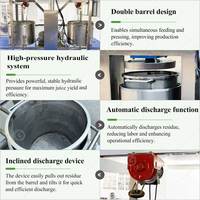 Presse-agrumes automatique pour jus de fruits, jus de raisin, vin, machine à presser à froid hydraulique commerciale pour jus