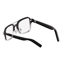 Lunettes Intelligentes G12 Aviator - Lunettes de Soleil Audio Photochromiques Anti-Lumière Bleue avec Monture TR90 pour Appels et Musique