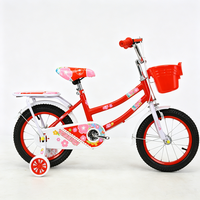 Vélo pour filles de 12 à 20 pouces, idéal pour les 3-12 ans, vélo princesse rose avec roues stabilisatrices, cadre en acier à haute teneur en carbone, vente en gros directe usine