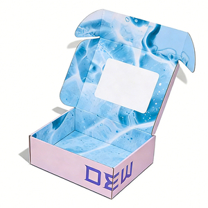 Boîtes d'emballage cadeaux en carton ondulé pour envoi postal, pliables, avec logo personnalisé et couleur - Product Image 1