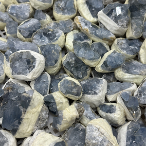 Cristal de <span class=keywords><strong>Celestina</strong></span> Azul Natural en Bruto, Geoda de <span class=keywords><strong>Celestina</strong></span>, Espécimen de Cristal Mineral, <span class=keywords><strong>Piedra</strong></span> Azul Cielo en Bruto para Decoración del Hogar, Suministro al por Mayor - Product Image 2