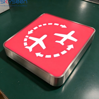 Boîtes lumineuses publicitaires LED personnalisées SKYSEEN, façade en acrylique, boîtier en aluminium, affichage pour les panneaux d'aéroport