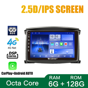Cho TOYOTA LAND CRUISER 100 vxr tại 2002-2007 10.1 inch đôi 2 DIN Octa-core Quad Car Stereo GPS navigation Android xe đài phát thanh - Product Image 5