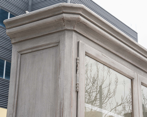 شاشة عرض من الخشب الصلب على الطراز الفرنسي العتيقة المستصلحة لتناول الطعام وأثاث غرفة المعيشة - Product Image 4